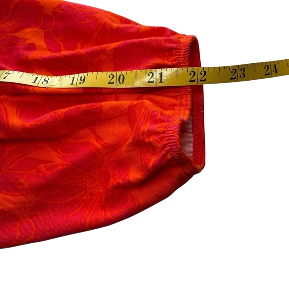 Torrid Super Soft Off Shoulder Long Sleeve Crop Top Floral Orange Plus Size 2 2X - Picture 10 of 13